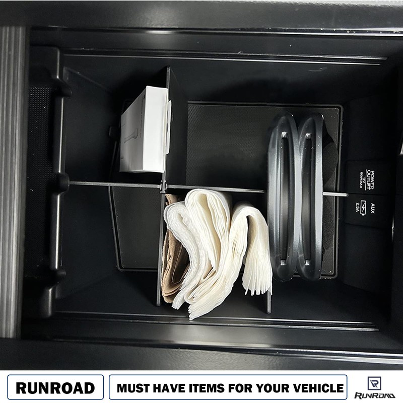 RUNROAD Center Console Organizer Compatible with Honda Pilot (2016-2022)/ Ridgeline