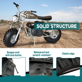 QYMOTO Coleman CT200U-EX Seat Cover, Baja Warrior Mini Bike Seat Cover Waterproof Trail Bike for Minibike CT200UEX Seat Accessories