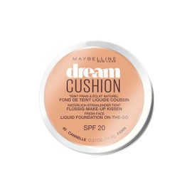 Maybelline Dream Cushion Make-up Nr. 40 Cannelle, flüssige Foundation in einem Make-up-Kissen, für einen morgenfrischen Teint, mit Spiegel, feuchtigkeitsspendend, 14,6 g
