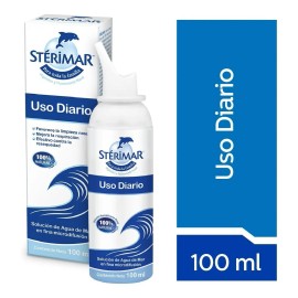 Strimar Descongestionante Nasal Uso Diario 100 Natural con Agua de Mar Para la Higiene y Humectacin Nasal, 100 ml                                     