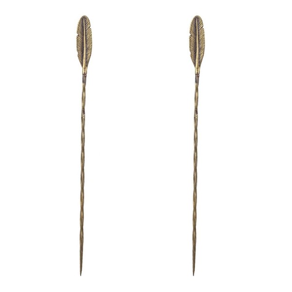 brandname Ackron Cocktail Picks Brass Cocktail Toothpick for Martinis Olives