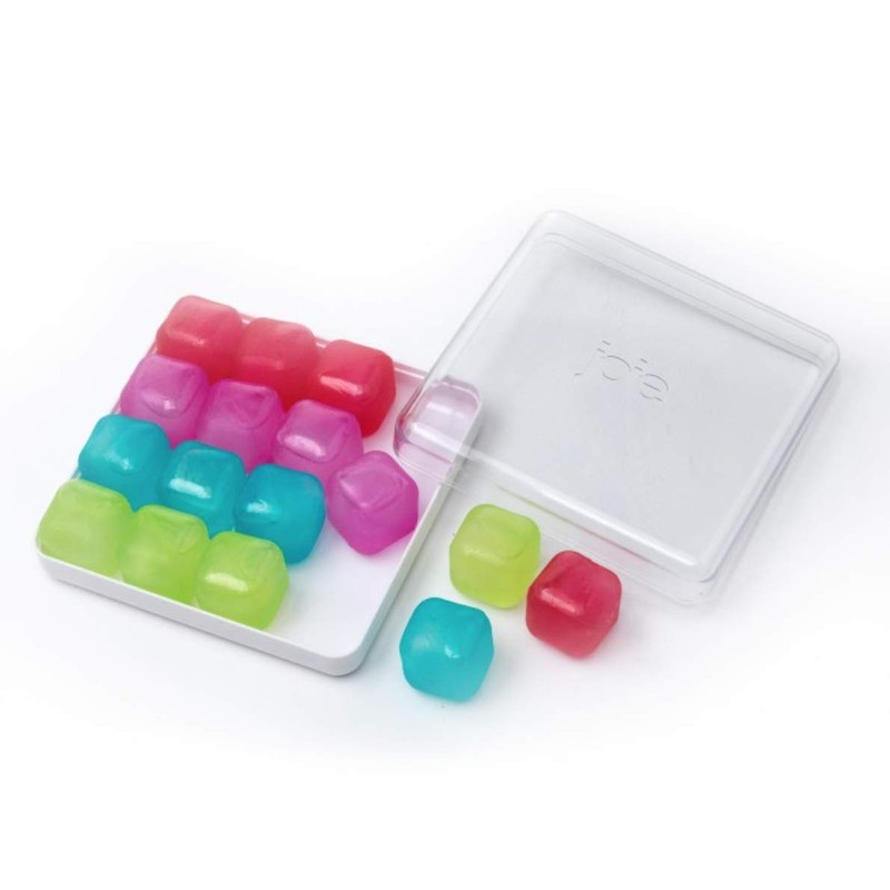 Joie Kitchen Gadgets 29195 Reusable Ice Cubes and Tray Rainbow,