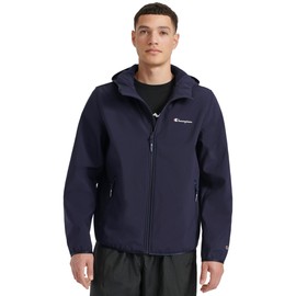 Champion Men's Lightweight Active Soft Shell Jacket with Hood, Peacoat