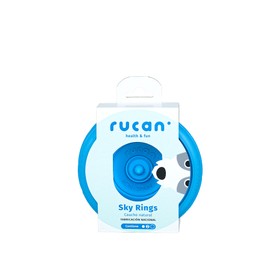 RUCAN - Pack Sky Rings Medium | Set of Toys for Dogs | Disc and Multifunctional Rings | Flavored Natural Rubber | Active and Healthy Play | Ideal for Medium and Small Breeds