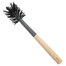 Casabella Kind Eco-Friendly Bottle Cleaning Brush, Gray/Natural