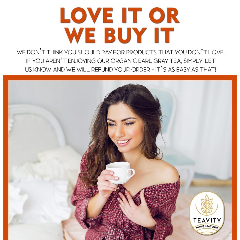 Organic Earl Grey Tea Pods for Keurig - Caffeinated Unsweet