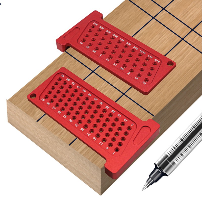 65mm Woodworking Hole Positioning Scribing Gauge Aluminum Alloy Portable Scriber
