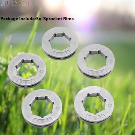 JIUDANI 高性能交換部品 - 5個 3/8インチ ピッチスプロケットリム 7歯 (19mm) Stihl MS360 MS310 & Husqvarna 154 254 50 51 55 - #18720