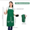 Delantal de cocina de algodón resistente a las gotas de