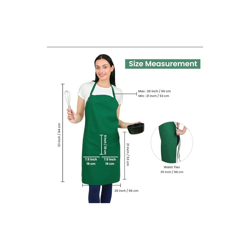 Delantal de cocina de algodón resistente a las gotas de