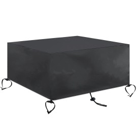 30inch*30inch*12.5inch Waterproof Sunproof Square Fireplace Cover 420D Thick Oxford Fabric Outdoor Patio Furniture Accessoriessize: Size 30inch*30inch*12.5inch