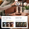 Vadifula Cordless Table Lamp, Rechargeable Wooden Table Lamp with Touch