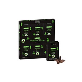 Stamford 37485 Witch Curse Incense Backflow, 12 Cones x 6 Packs, Black, One Size