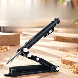 Multi-Function Scribing Ruler for Woodworking – Adjustable Contour Measuring and Marking Tool for Carpentry and DIY