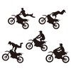 Quanyuchang Dirt Bike Decals Motorcycle Wall Stickers, Motocross Sports Murals