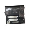 ASETY Knife Set, 3 PCS Kitchen Knife Set with Built-in
