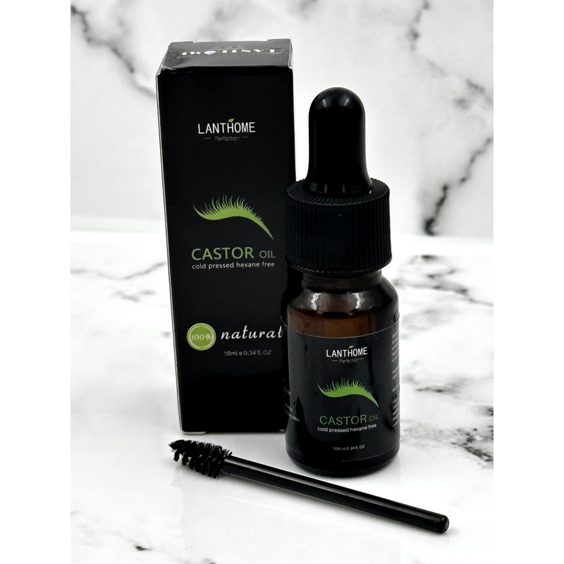 Lanthome 3 Natural Castor Oil Eyelash Hair Growth Eyebrow Cold