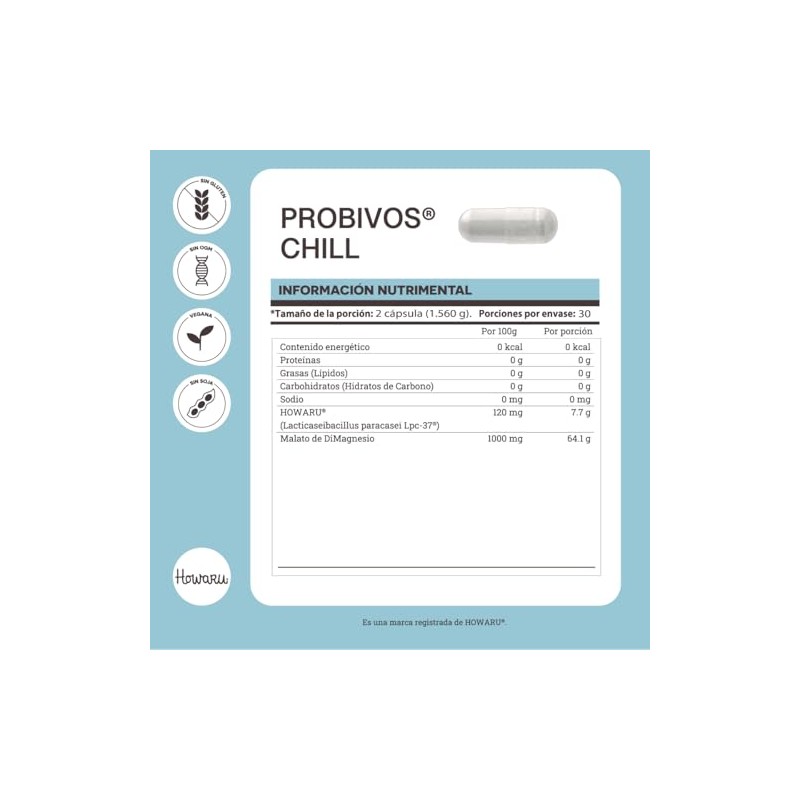 MATTER SMART NUTRIENTS - Probivos Chill - L-Glutamina, LPC-37®, Malato
