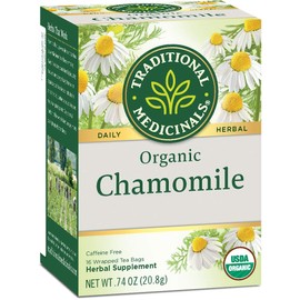 Pack of 4 x Traditional Medicinals Organic Chamomile Herbal Tea - 16 Tea Bags
