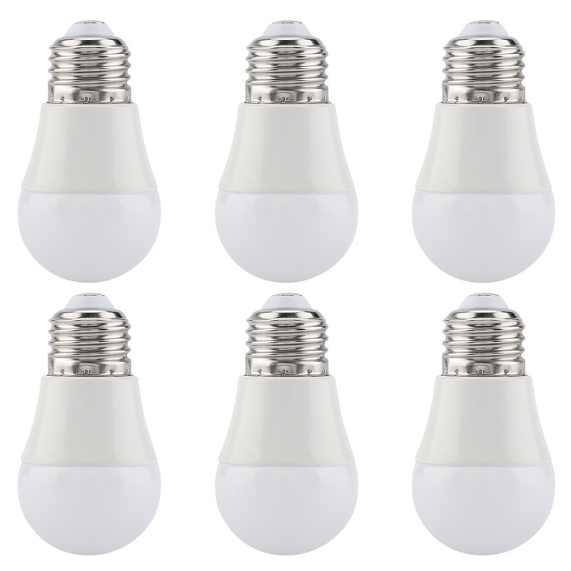 6 PCS 5W Mini LED Light Bulbs Warm White E26