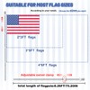 VGMAX Flag Pole Kit,American Flags for Outside with Pole,6FT Heavy