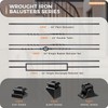 24P Wrought Iron Baluster Shoes Swivel Shoes Come with Screws