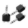 Levemolo 3pcs RCA to Adapter Y Splitter for Subwoofer Speakers