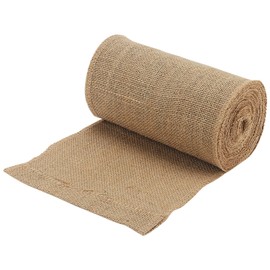 MAHIONG Hessian Fabric Roll, 20cm x 10m Hessian Table Runner, Burlap, Jute Runner Fabric Roll for Crafting Wedding Party Table Decoration