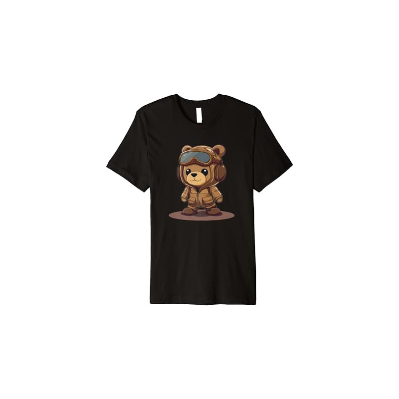 Pilot Uniform Costume for funny Teddy Bears Lovers Premium T-Shirt