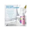 Kit Shampoo Espuma Para Pestañas Y Brocha Para Extensiones