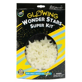 Great Explorations: Wonder Stars Super Kit, estrellas de techo que brillan en la oscuridad. 150 piezas en 4 tamaños reutilizables