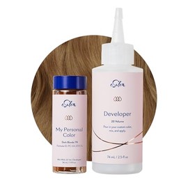 eSalon Kit de Tinte y Tinte para El Cabello Permanente - Rubio Oscuro - Colorista Libre de Amoníaco de Grado Profesional para Cobertura de Hasta 100% de Gras En Todo Tipo de Cabello