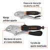 2-Pc Curved Jaw Locking Plier Set Non-Slip Grip 4" &