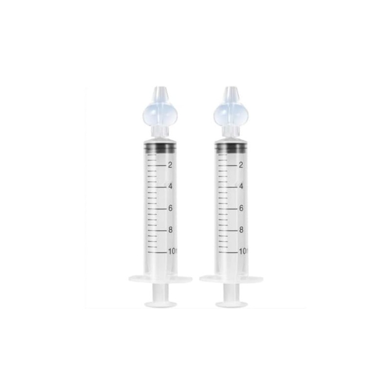 2 Enjuagues nasales para bebés en color transparente. 2 PACK!