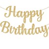 Happy Birthday Banner for Birthday Party Decorations, 10 Feet Glitter