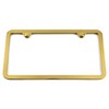 Gold Chrome Plated License Plate Frame, Comes with Chrome Screw