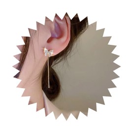 Yheakne Boho Crystal Butterfly Threader Earrings Gold Butterfly Chain Dangle Earrings Rhinestone Butterfly Tassel Threader Earrings Long Tassel Chain Drop Earrings Jewelry for Women and Girls