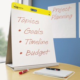 Post-It 563R Tabletop Easel Pad, Super Sticky, 20 Sht, 20-Inch X23-Inch, Plain We