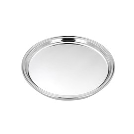 Silver Jug Bremen Tray Round 21.5 cm Premium Silver Plated Elegant Silver-Plated in Top Workmanship Ready to Give as a Gift with Stylish Gift Packaging