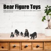 5pcs Black Bear Figure Toys Realistic Wild Animals Bear Action