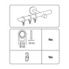 GARDINIA Curtain Rings for Curtain Rods with Diameter 16 mm