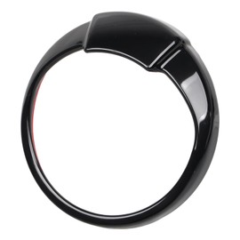 YDLMT Gloss/Vivid Black 5" Speedometer Gauge Bezel Cover Trim Ring W/Visor Fit for Harley Heritage Softail Springer FLSTC FLSTS 1999-2017, Dyna FXDWG