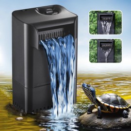 TARARIUM 220GPH Turtle Filter for 10-30 Gal Tank, Small Turtle Filters 3-stage Filtration