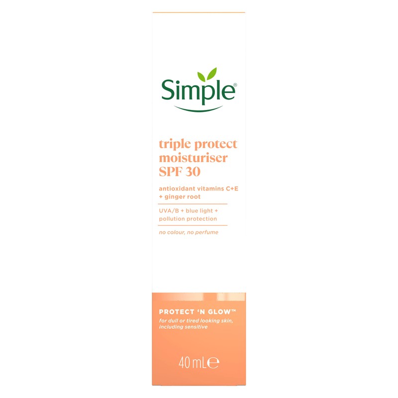 Simple Simple Protect 'N' Glow Triple Protect Moisturiser SPF 30