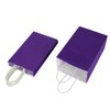 Oikss 100 Pack 5.25x3.25x8.25 Inch Small Purple Kraft Paper Bags