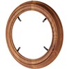 Bard's Red Oak Finish Round Wall Mountable Plate Frame, 11.25"