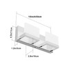 Tipace LED Dimmable Bathroom Lights Modern 2 Lights Vanity Light