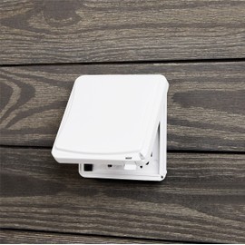 TayMac MM1410W 55-in-1 Configurations 2-Gang Vertical Weatherproof Plastic Flat Cover, White