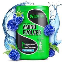 Species Nutrition Amino Evolved, Blue Raspberry, 1 Pound                                                                                              