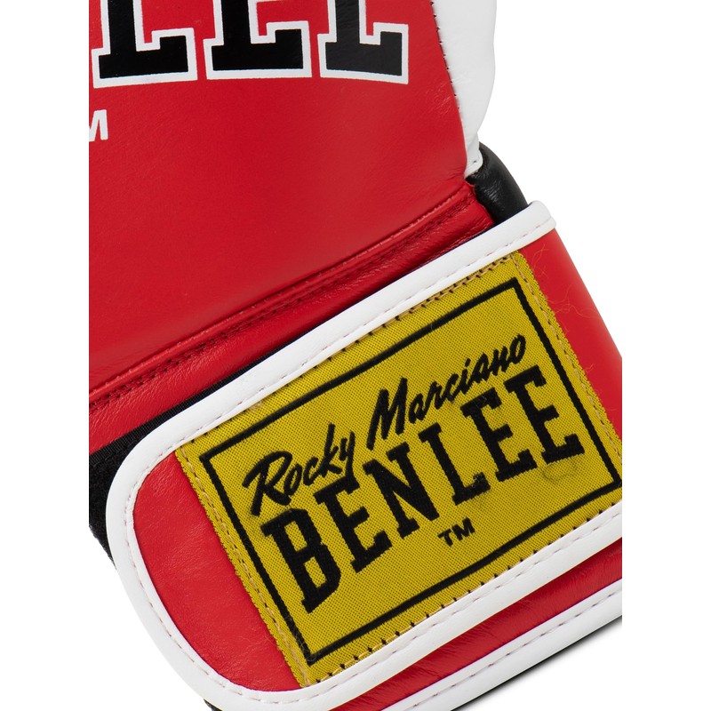 Benlee Boxing Gloves Leather Bang Loop 12 oz Red/Black